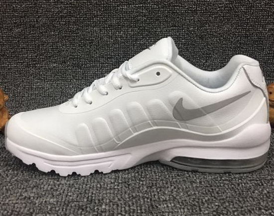 Mens & Womens (unisex) Nike Air Max 95 Leather White Silver 36-45 Usa